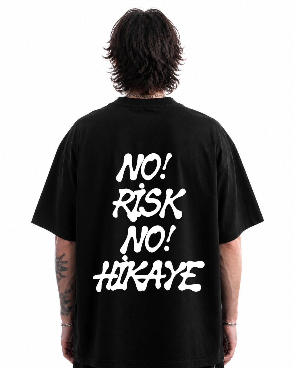 No Risk No Hikaye Oversized Shirt